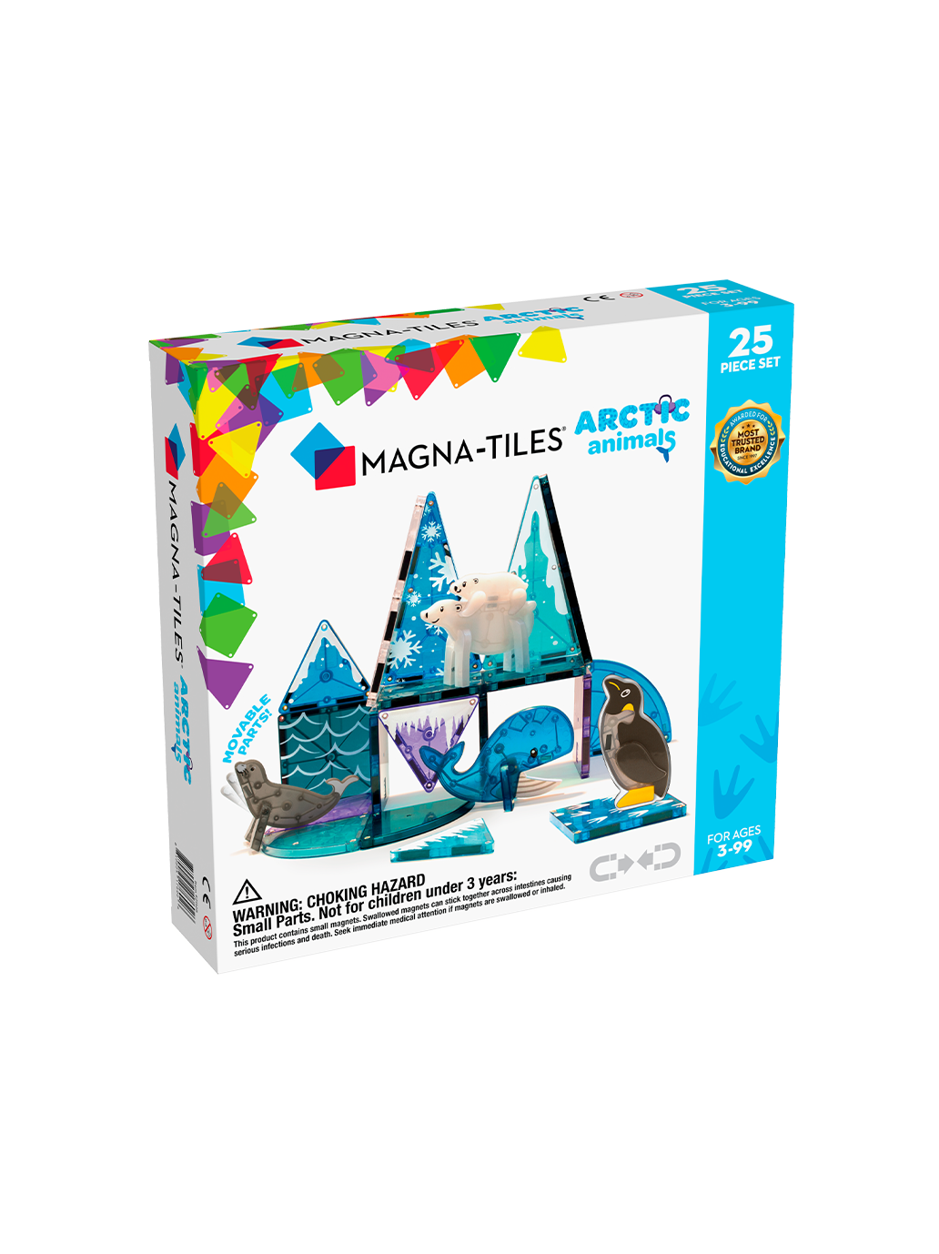 Klocki magnetyczne Arctic Animals 25 el. Magna-Tiles BEBE Concept 