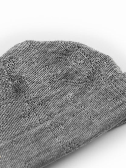 Czapeczka niemowlęca z merino Aiko Pointelle MarMar Copenhagen BEBE Concept 