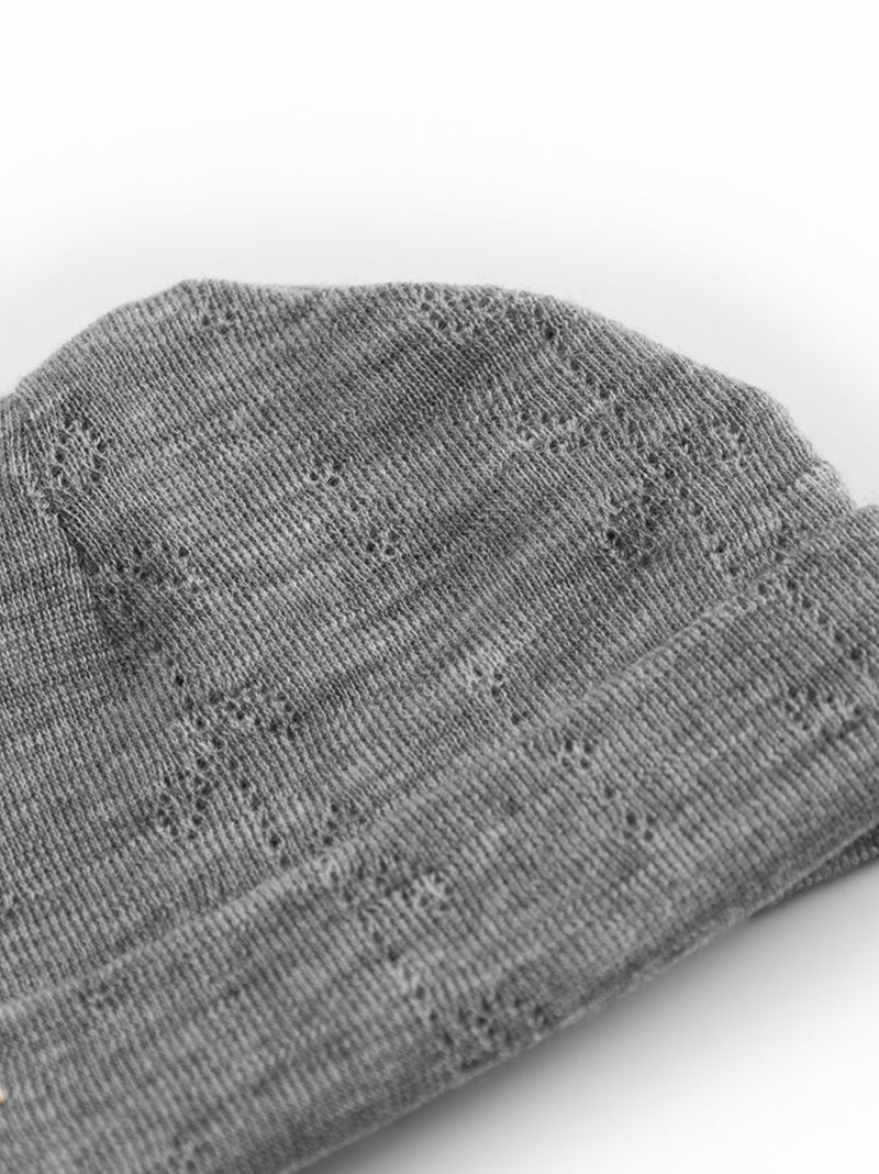 Czapeczka niemowlęca z merino Aiko Pointelle MarMar Copenhagen BEBE Concept 