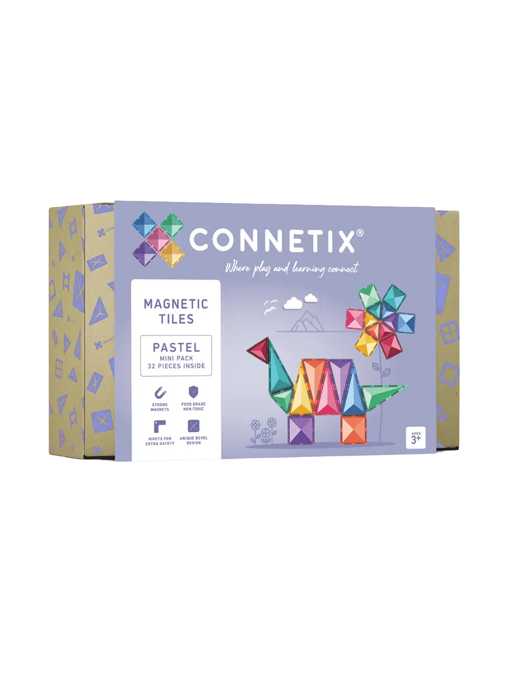 Klocki magnetyczne Pastel Mini Pack Connetix BEBE Concept 