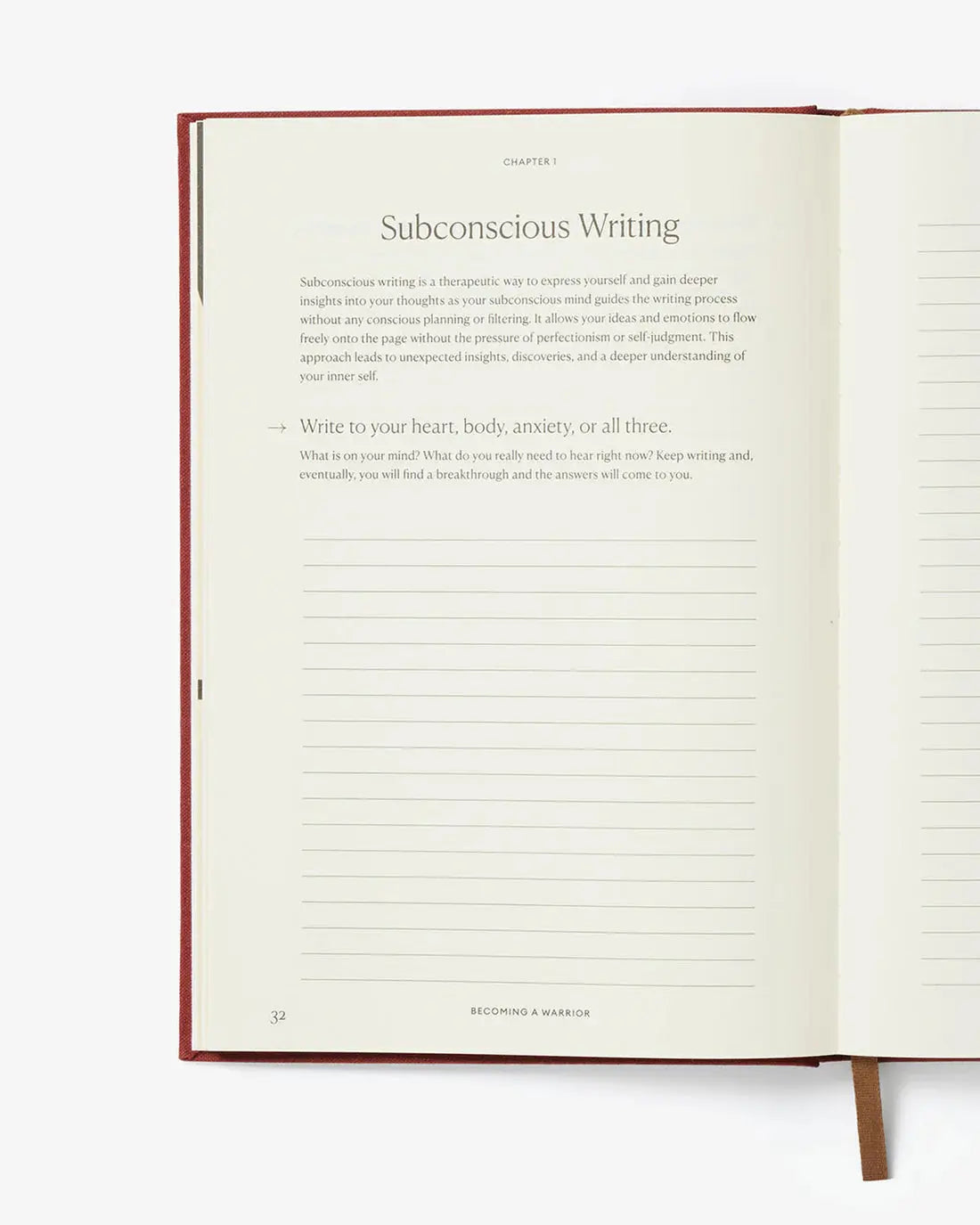 Becoming a Warrior Journal Intelligent Change BEBE Concept 