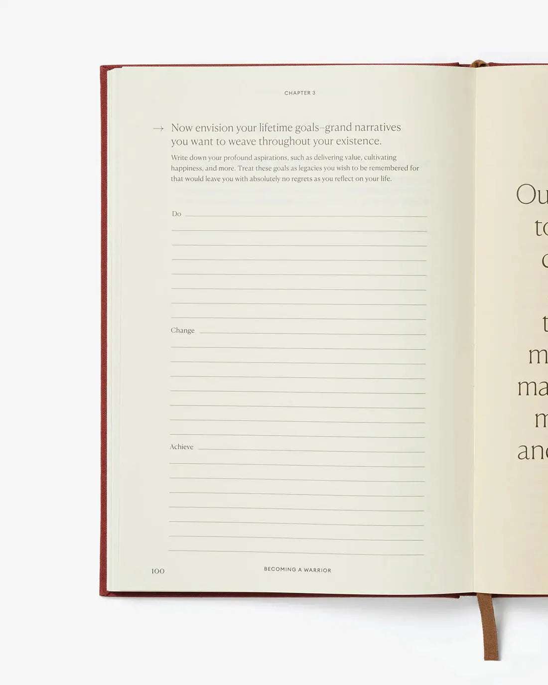 Becoming a Warrior Journal Intelligent Change BEBE Concept 