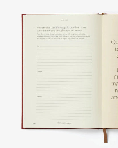 Becoming a Warrior Journal Intelligent Change BEBE Concept 