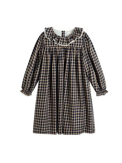Sukienka Sophie Dress Blue Check Lurex C'era una volta BEBE Concept 