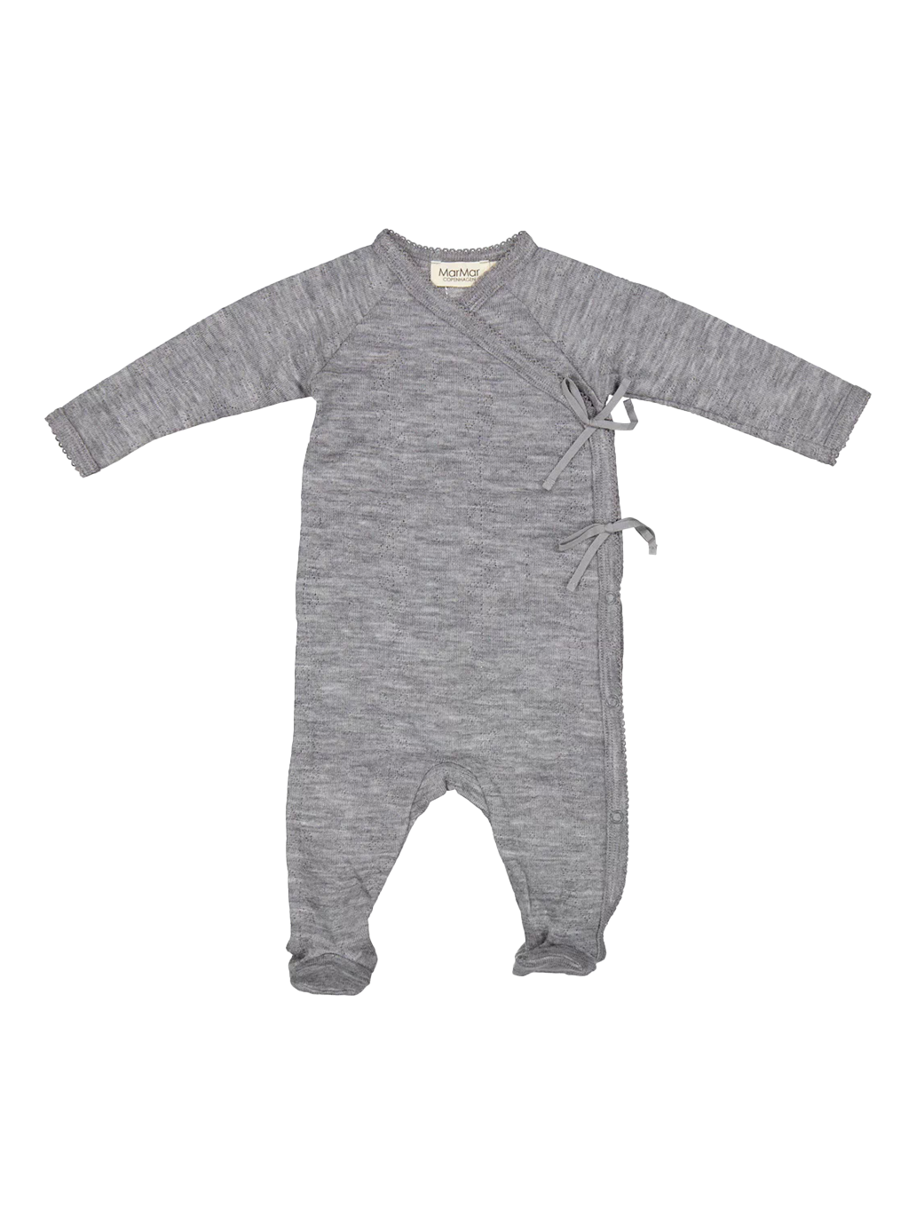 Śpioszki niemowlęce merino Rubetta Pointelle MarMar Copenhagen BEBE Concept 