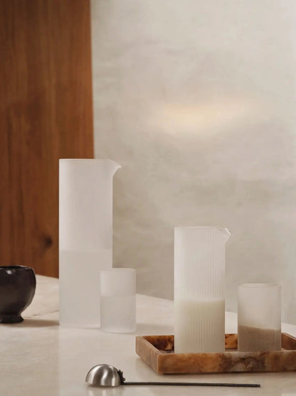 Szklana karafka Ripple Water Jug Ferm Living BEBE Concept 