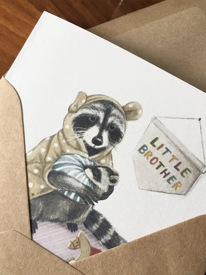 kartka okolicznościowa z kopertą Hi Little BEBE Concept 