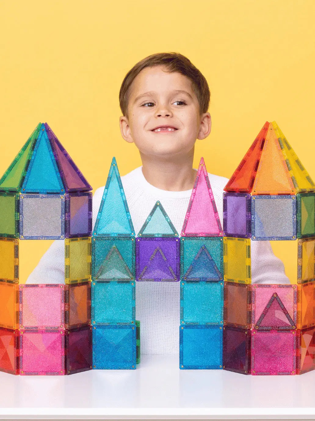 Brokatowe klocki magnetyczne Glitter Castle Pack Connetix BEBE Concept 