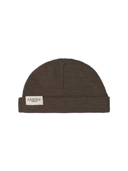 Czapeczka niemowlęca z merino Aiko Rib MarMar Copenhagen BEBE Concept 