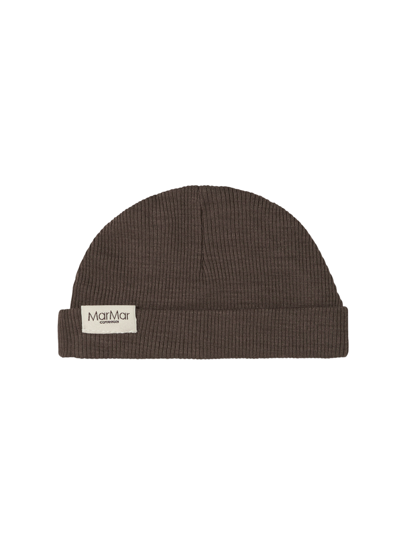 Czapeczka niemowlęca z merino Aiko Rib MarMar Copenhagen BEBE Concept 