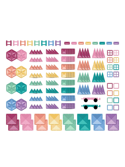 Klocki magnetyczne Pastel Mega Pack Connetix BEBE Concept 