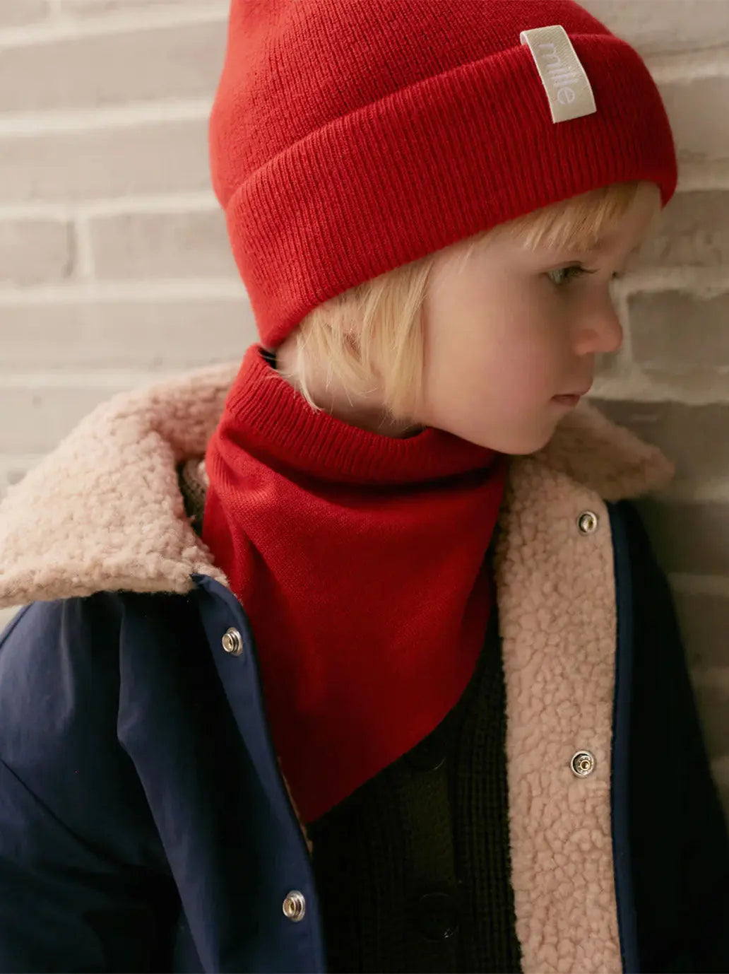 Bandana z wełny merino Fine Mille Family BEBE Concept 