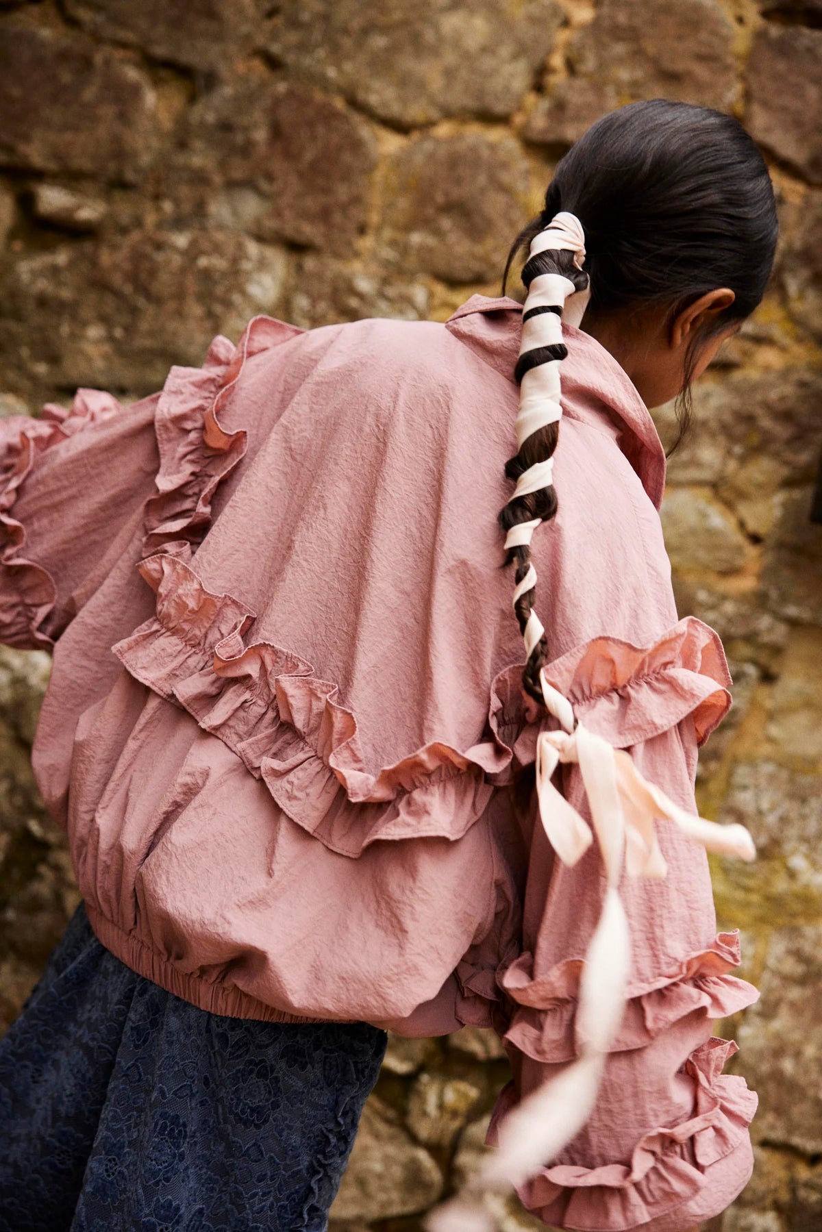 Ruffles Nylon Jacket Pink PINK