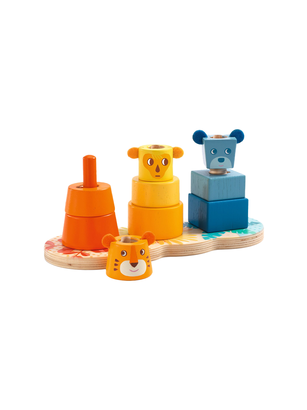Drewniana układanka zwierzątka Multi Stack Djeco BEBE Concept 