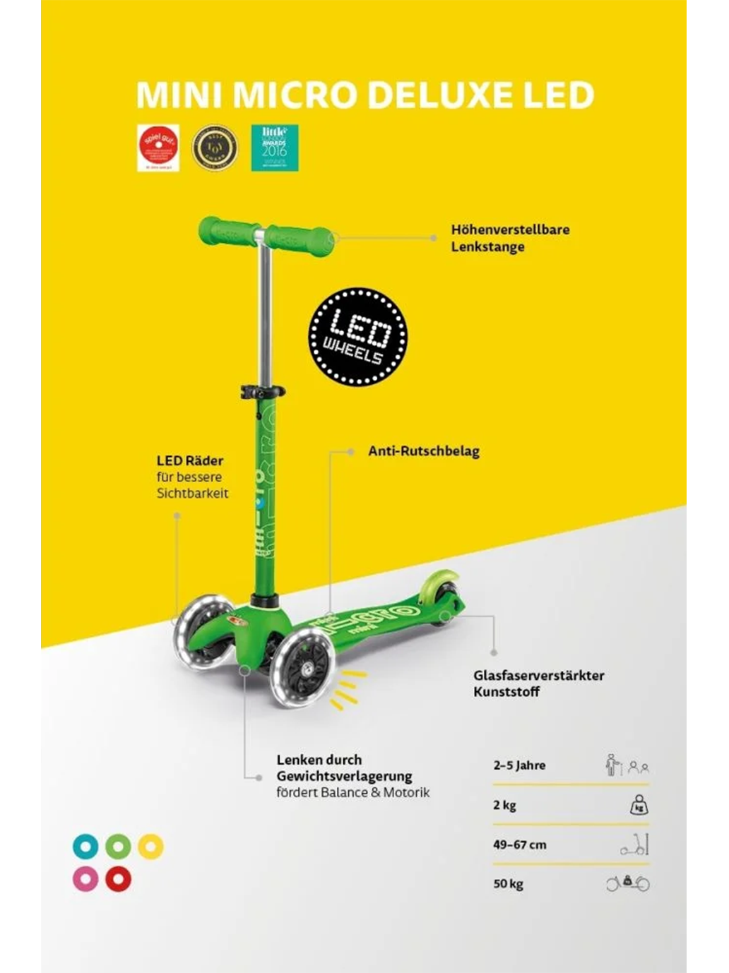Hulajnoga Mini Micro Deluxe LED Micro BEBE Concept 