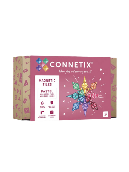 Klocki magnetyczne Pastel Geometry Pack Connetix BEBE Concept 