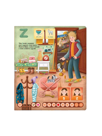 Szumią liście. Pomoc logopedyczna. Książka interaktywna Albi BEBE Concept 