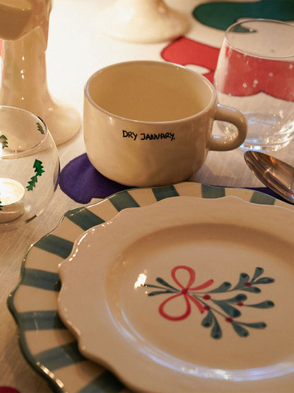 Ceramiczny kubek do cappuccino Dry January Anna + Nina BEBE Concept 