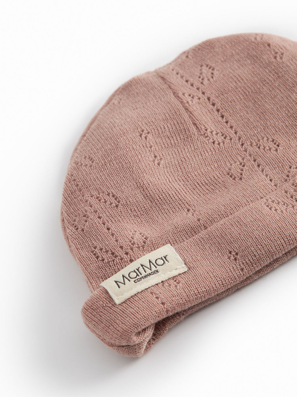 Czapeczka niemowlęca z merino Aiko Pointelle MarMar Copenhagen BEBE Concept 