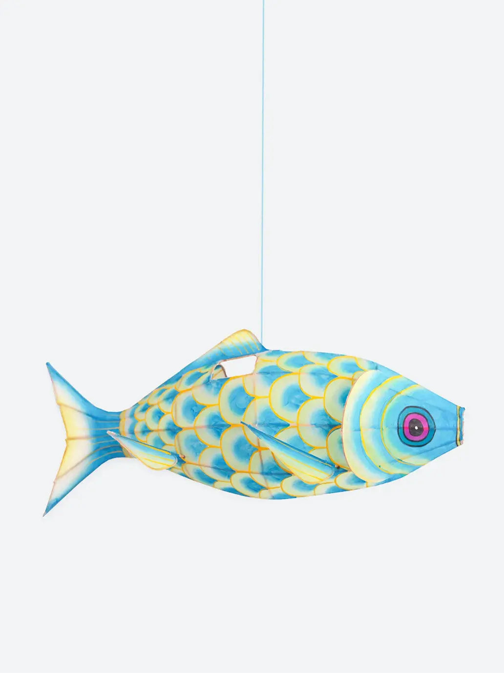 Ręcznie malowany lampion z jedwabiu Small Carp Petit Pan BEBE Concept 