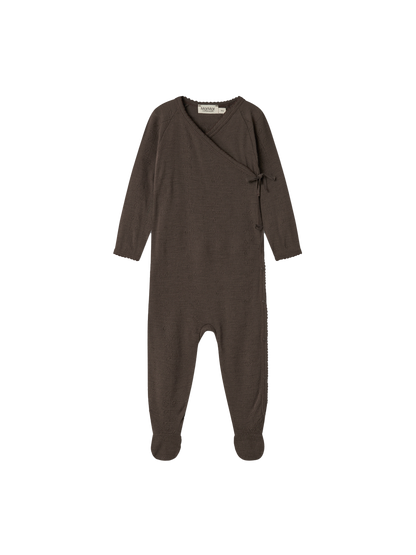 Śpioszki niemowlęce merino Rubetta Pointelle MarMar Copenhagen BEBE Concept 