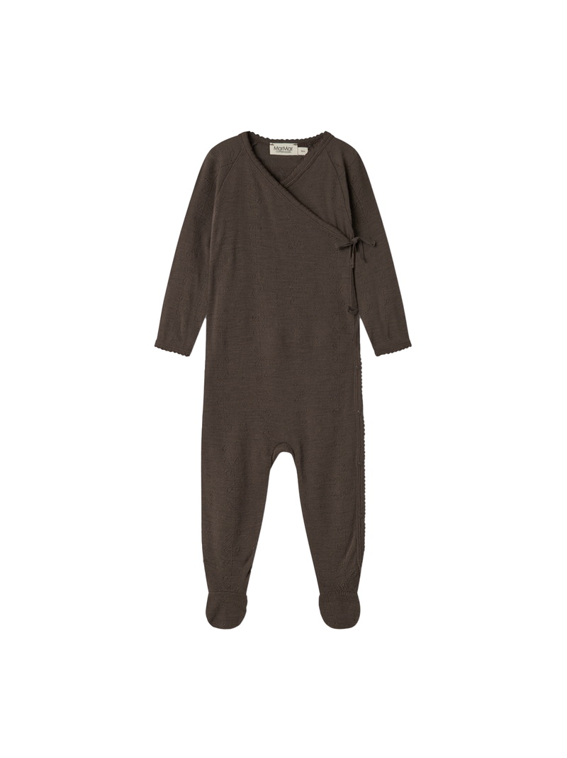 Śpioszki niemowlęce merino Rubetta Pointelle MarMar Copenhagen BEBE Concept 