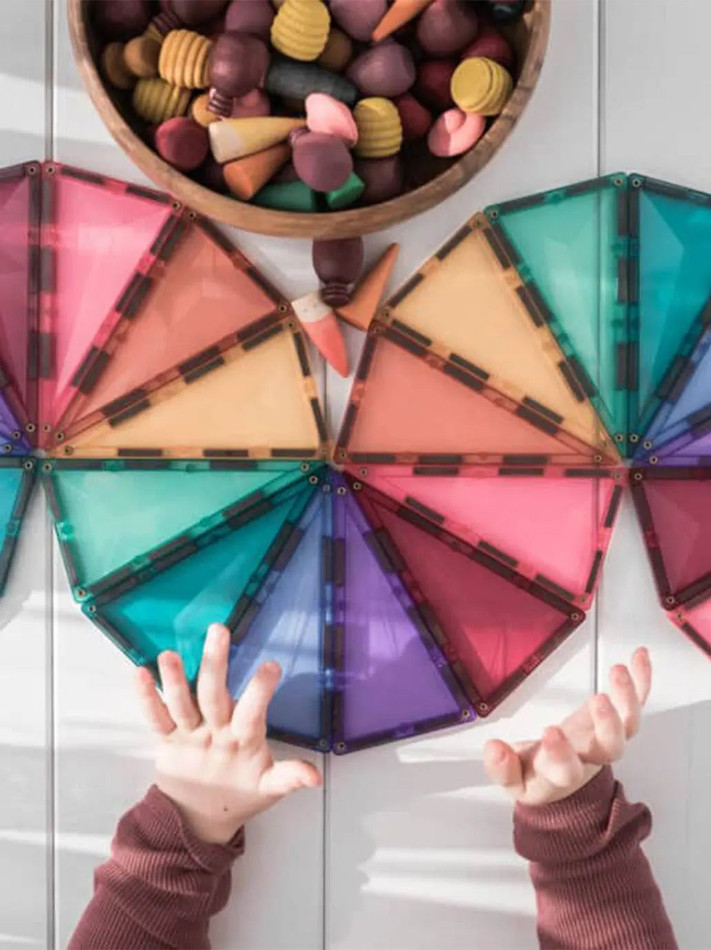 Klocki magnetyczne Pastel Mega Pack Connetix BEBE Concept 