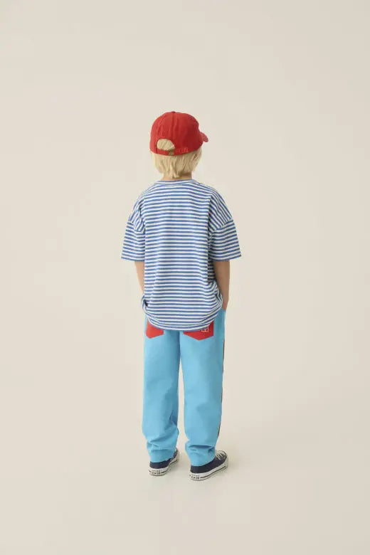 Blue Color Block Trousers The Campamento BEBE Concept 