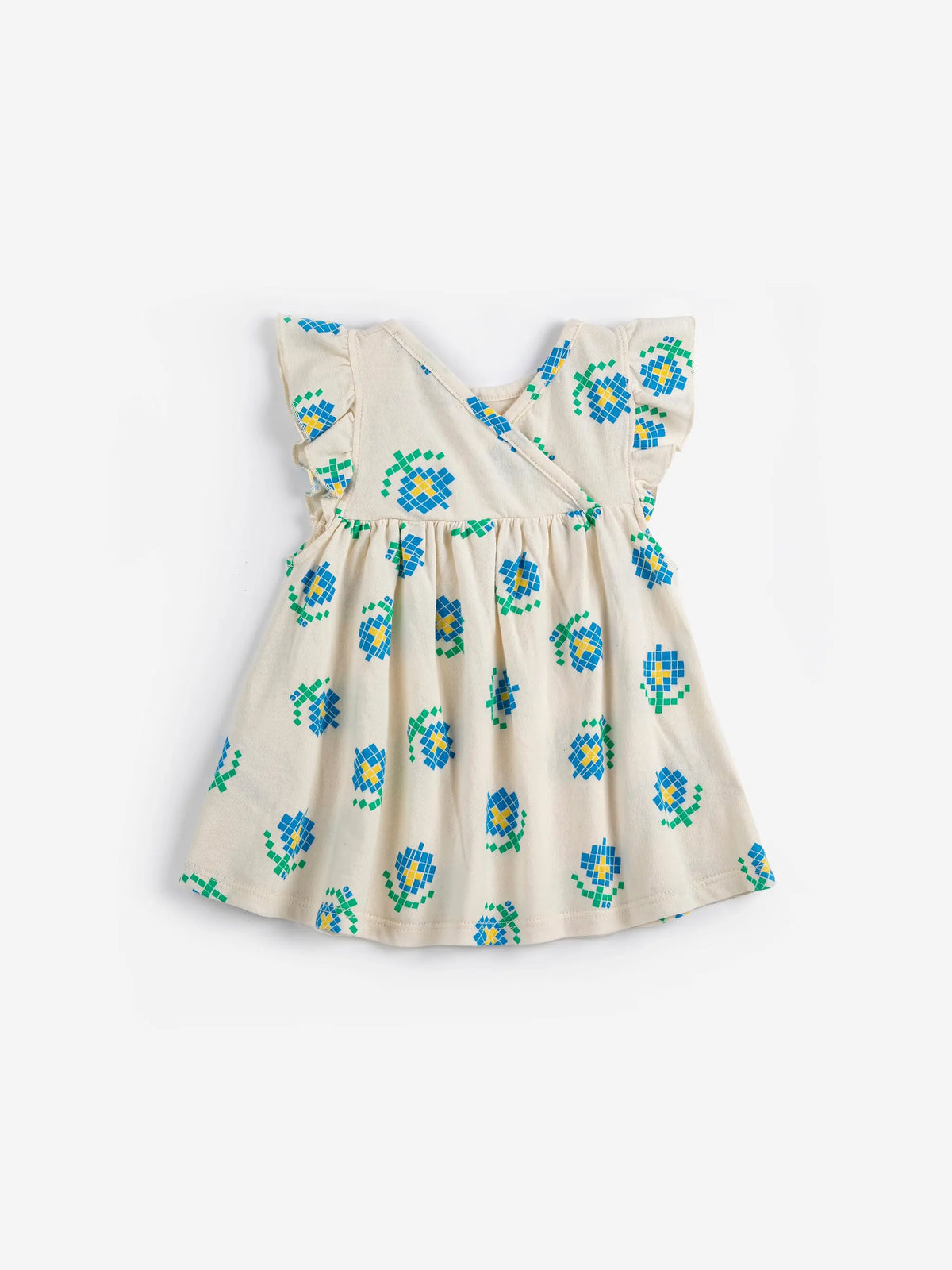 Sukienka Pixel Flowers all over ruffled dress Bobo Choses BEBE Concept 