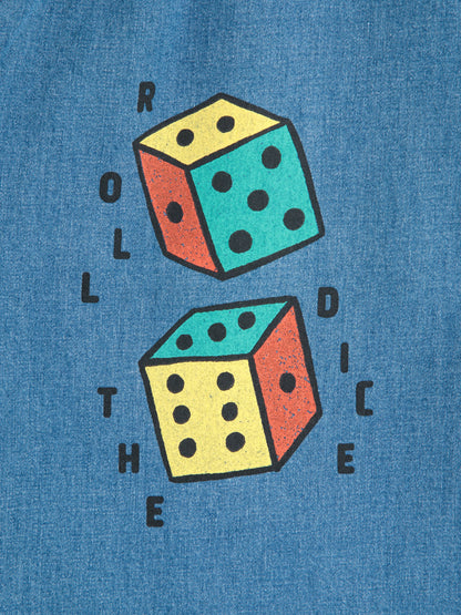 Roll the dice light denim pants Kids Bobo Choses BEBE Concept 