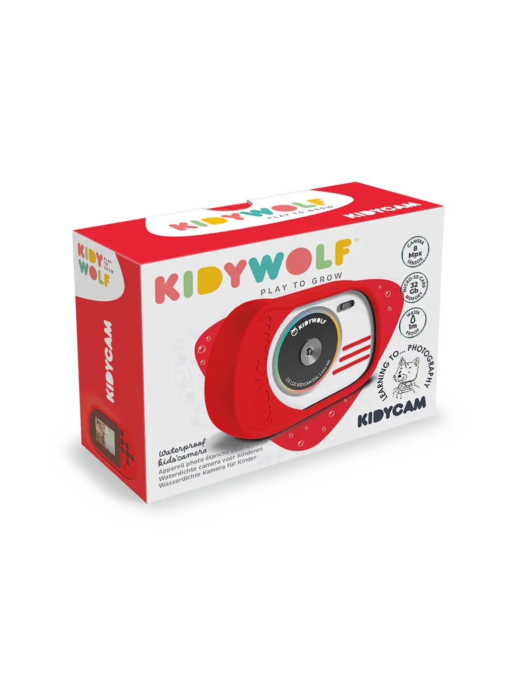 Wodoodporny aparat cyfrowy dla dzieci Kidycam Kidywolf BEBE Concept 