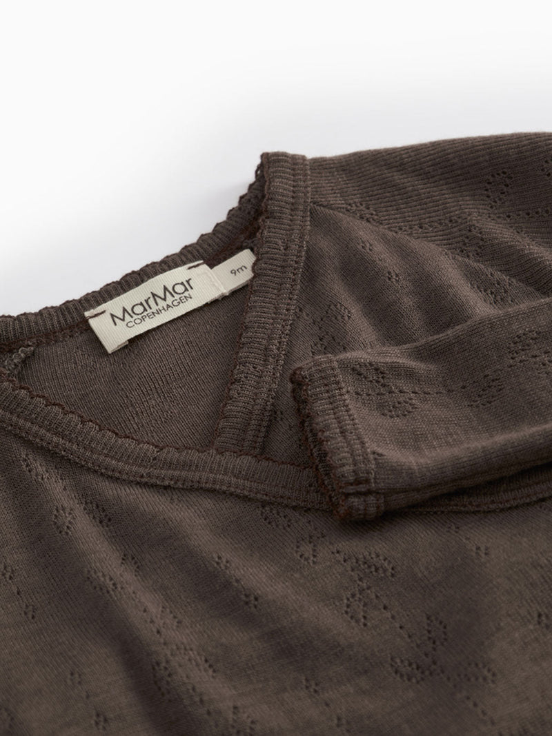 Śpioszki niemowlęce merino Rubetta Pointelle MarMar Copenhagen BEBE Concept 