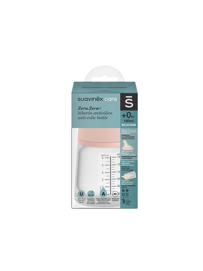 Butelka antykolkowa o regulowanym przepływie Zero Zero 180 ml Suavinex BEBE Concept 