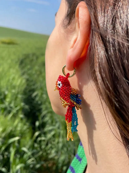 Kolczyki Parrot earrings Amori Mori BEBE Concept 