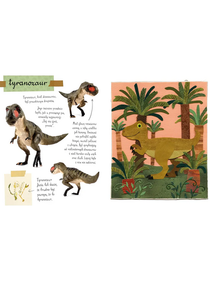 Mały atlas dinozaurów Ewy i Pawła Pawlaków Wydawnictwo Nasza Ksiegarnia BEBE Concept 