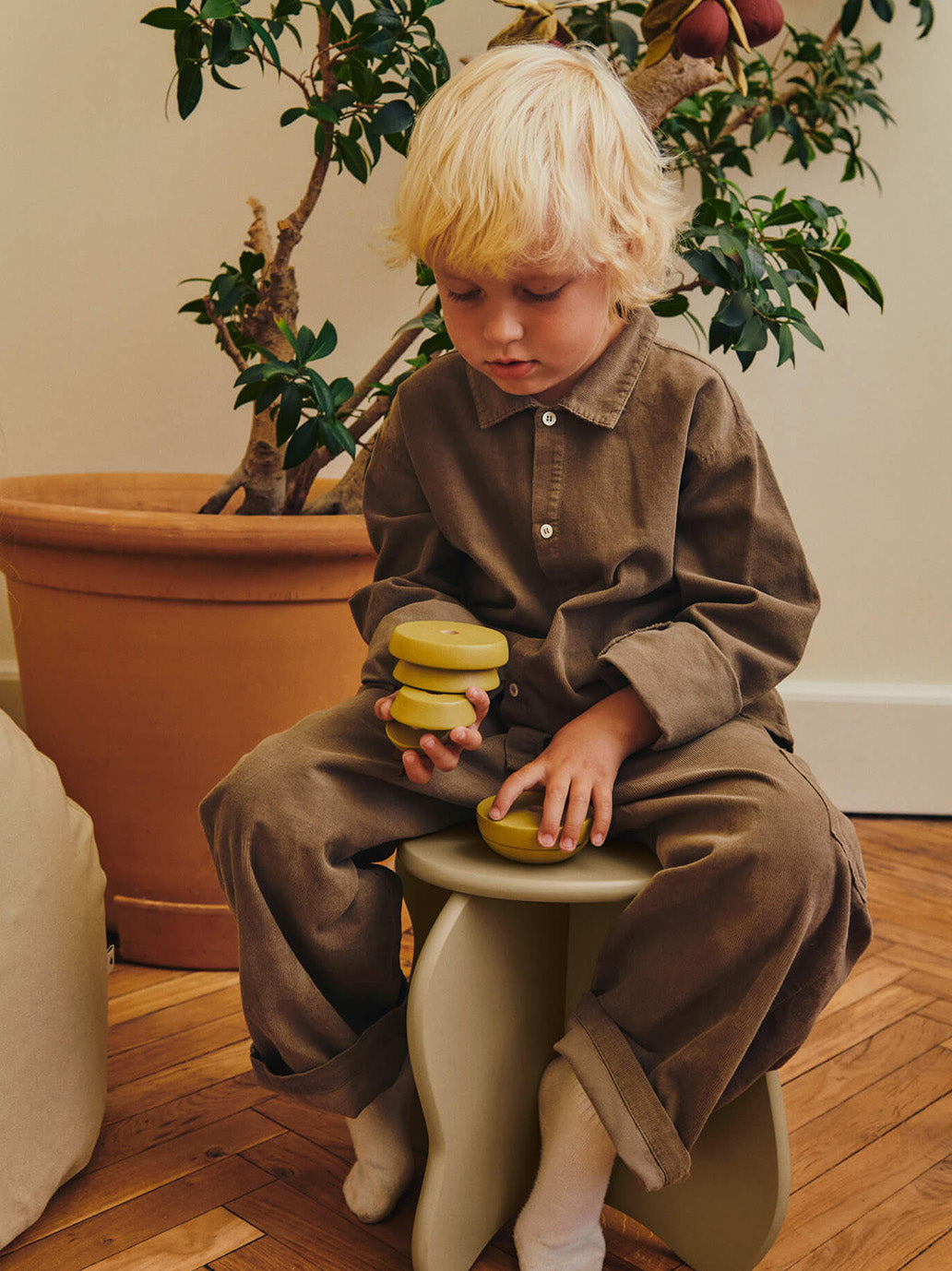 Zestaw zabawek Stacking Apple and Pear Ferm Living BEBE Concept 