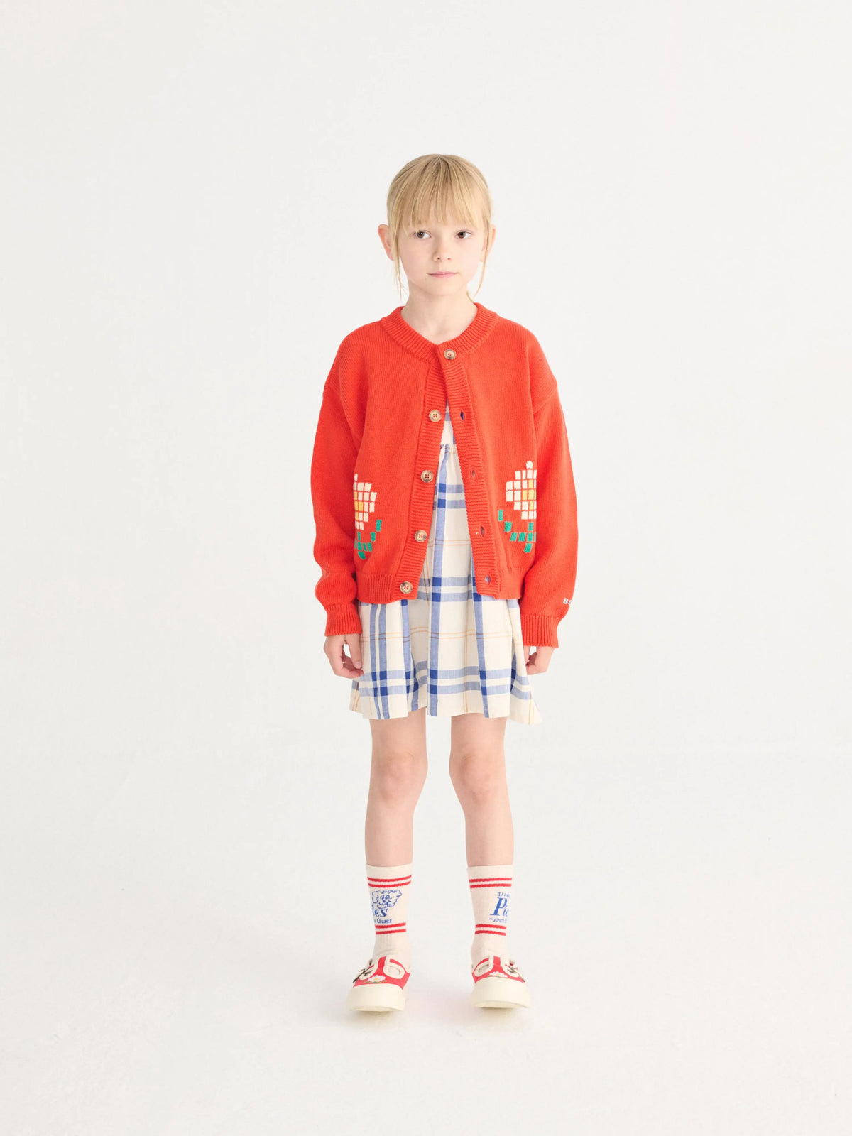Sukienka Fun Tartan woven dress Bobo Choses BEBE Concept 