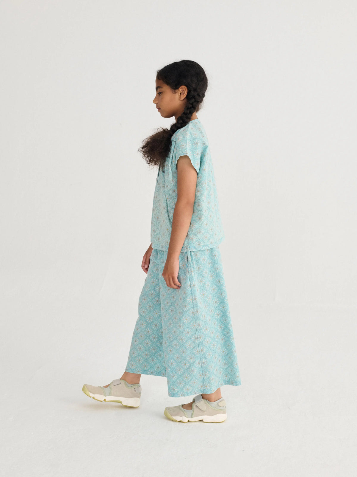 Spodnie Daisy Mosaic all over woven culotte pants Bobo Choses BEBE Concept 