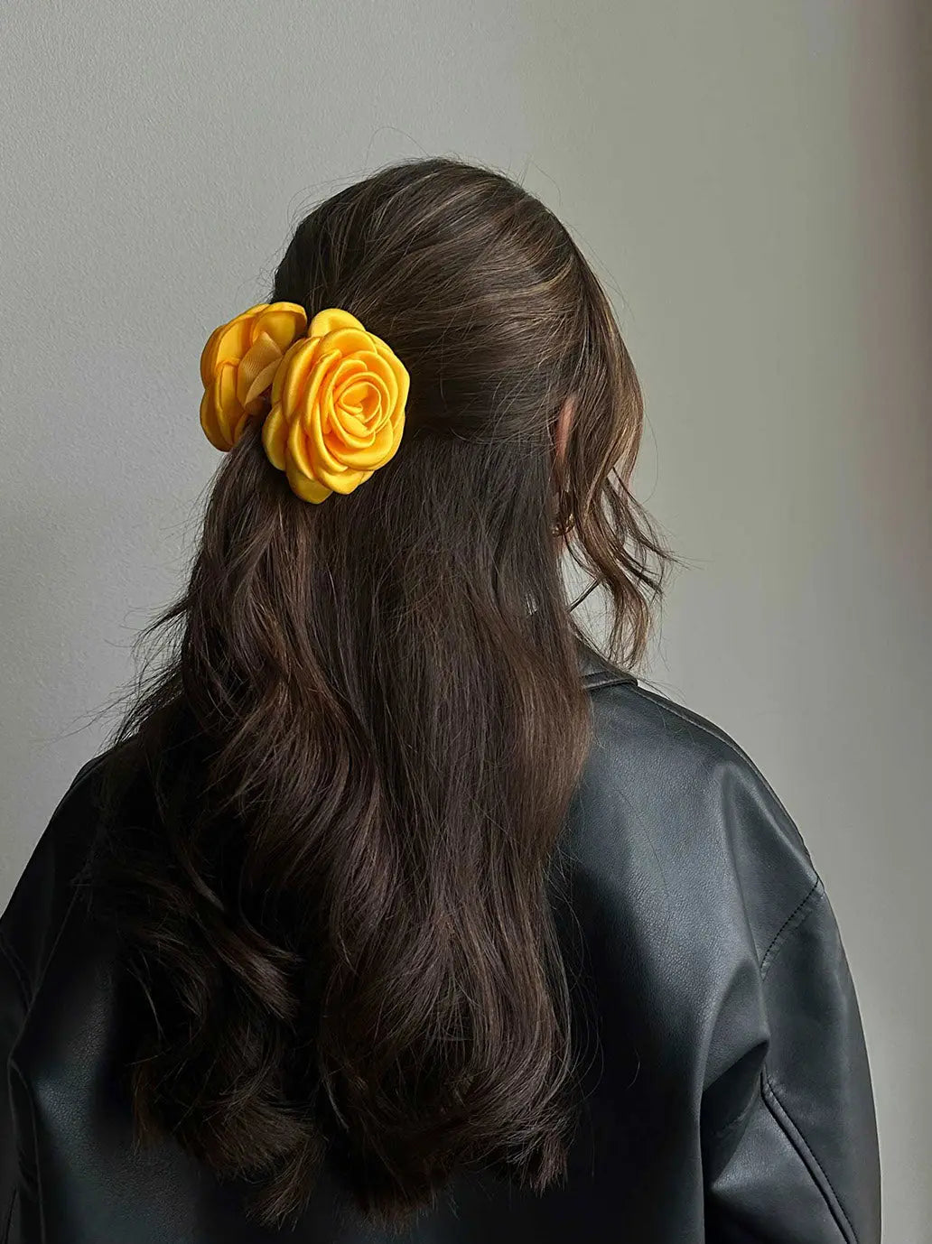 Klamra do włosów Small Satin Rose Claw Pico BEBE Concept 