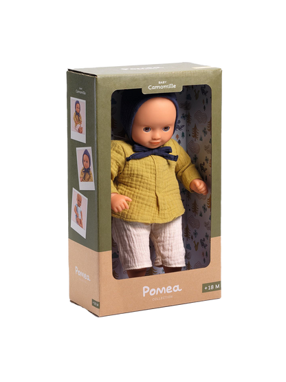 Lalka z ruchomymi powiekami Baby Pomea Djeco BEBE Concept 