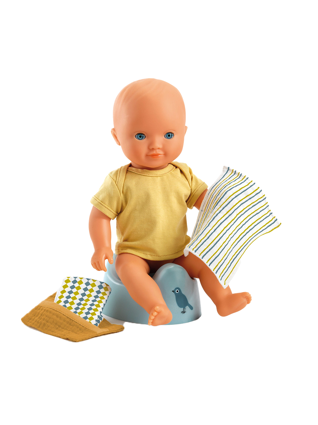 Nocnik z akcesoriami dla lalki Pomea Djeco BEBE Concept 
