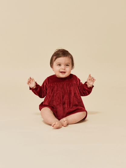 Aksamitna sukienka - rompers Jingle Romper Konges Slojd BEBE Concept 