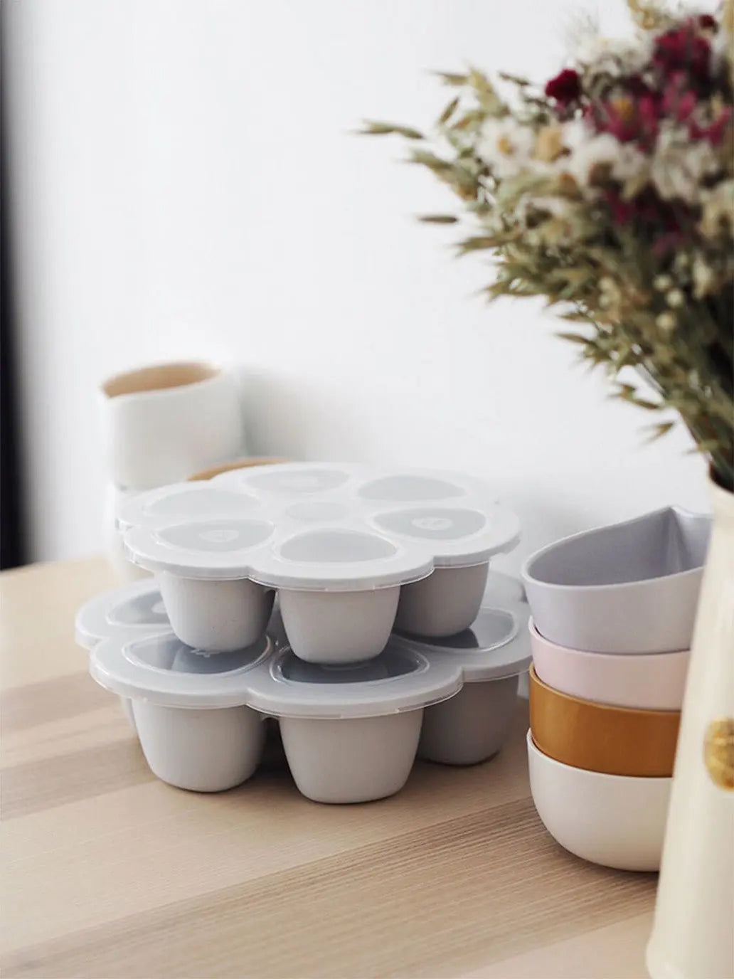 Silikonowy pojemnik do mrożenia 90 ml x 6 Beaba BEBE Concept 
