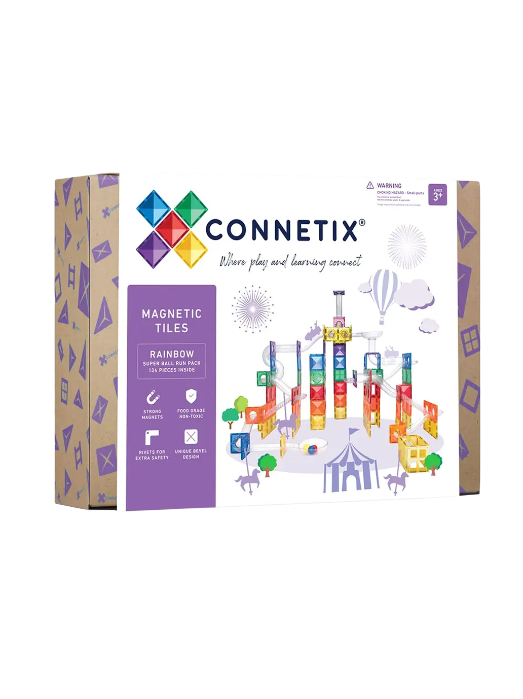 Klocki magnetyczne kulodrom Super Ball Run Pack Connetix BEBE Concept 
