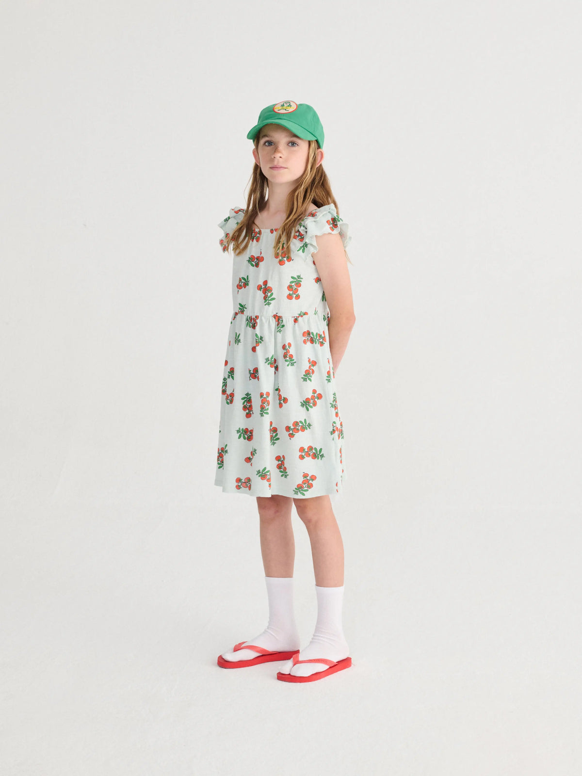 Sukienka Juicy Tomatoes all over ruffled dress Bobo Choses BEBE Concept 