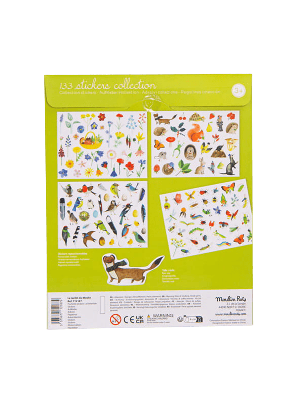 Zestaw arkuszy z naklejkami Collection Moulin Roty BEBE Concept 