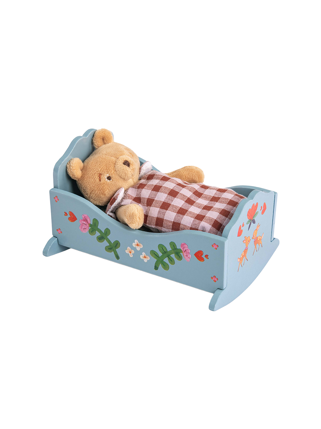 Drewniane mini łóżeczko Les Minouchkas Moulin Roty BEBE Concept 