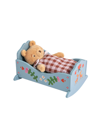 Drewniane mini łóżeczko Les Minouchkas Moulin Roty BEBE Concept 