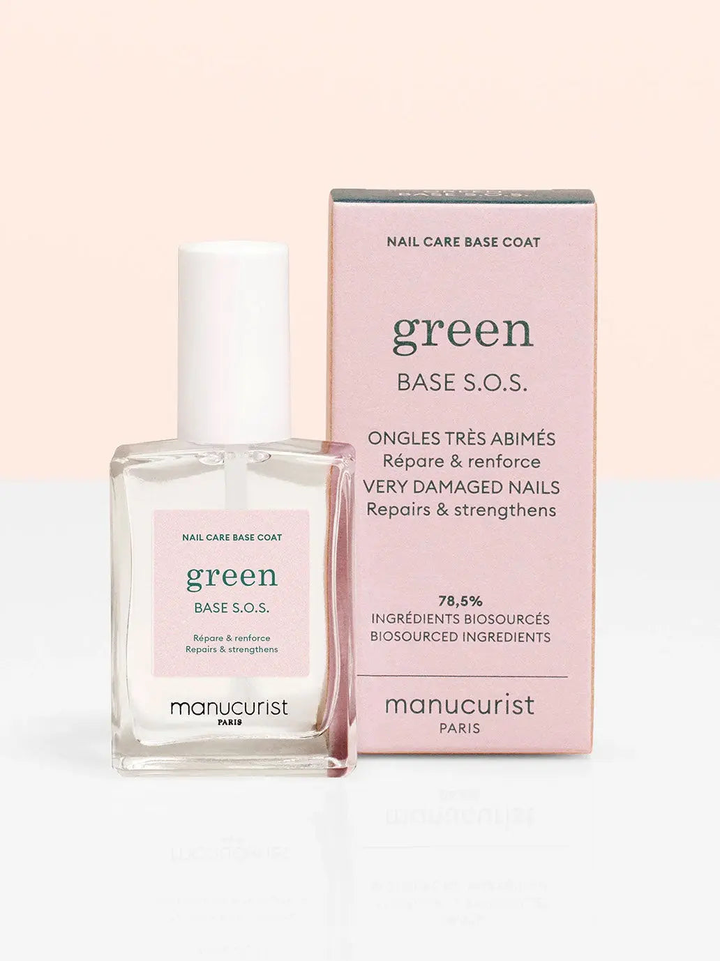 Lakier bazowy do paznokci Green Base S.O.S. Manucurist BEBE Concept 