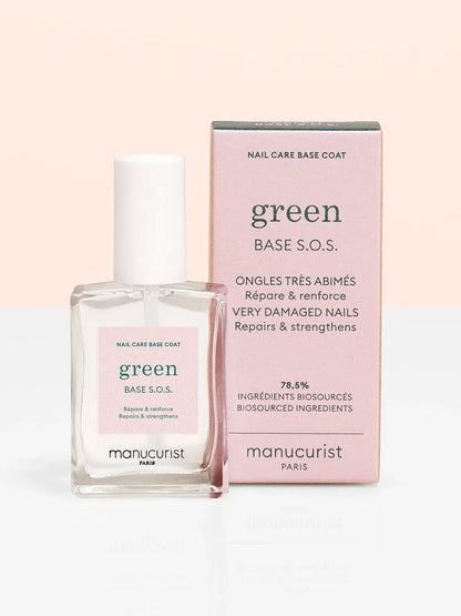 Lakier bazowy do paznokci Green Base S.O.S. Manucurist BEBE Concept 